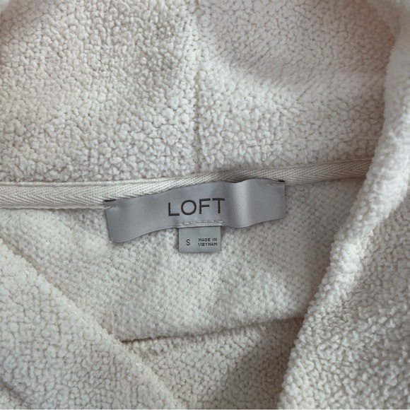 LOFT Cream Cowl Neck Sweater - Picture 3 of 5